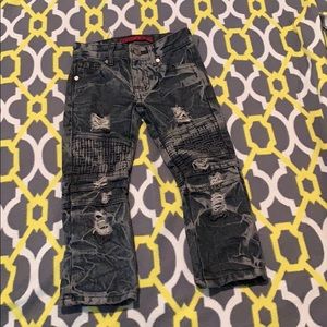 3T Toddler Boy Streetwear Black Denim Jeans